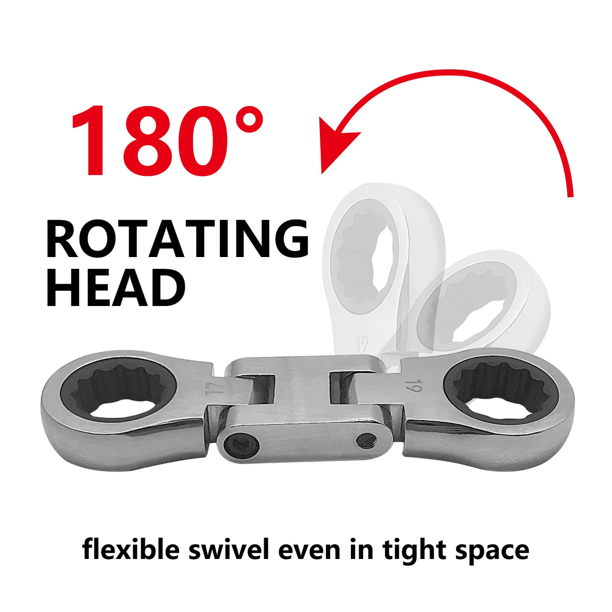 Goswift Professional Dual Flex Head Ratcheting Wrench Set