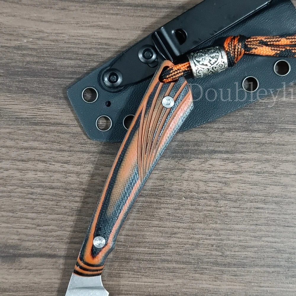 DIY Supplies Outdoor Straight Knife With K Sheath Camping EDC