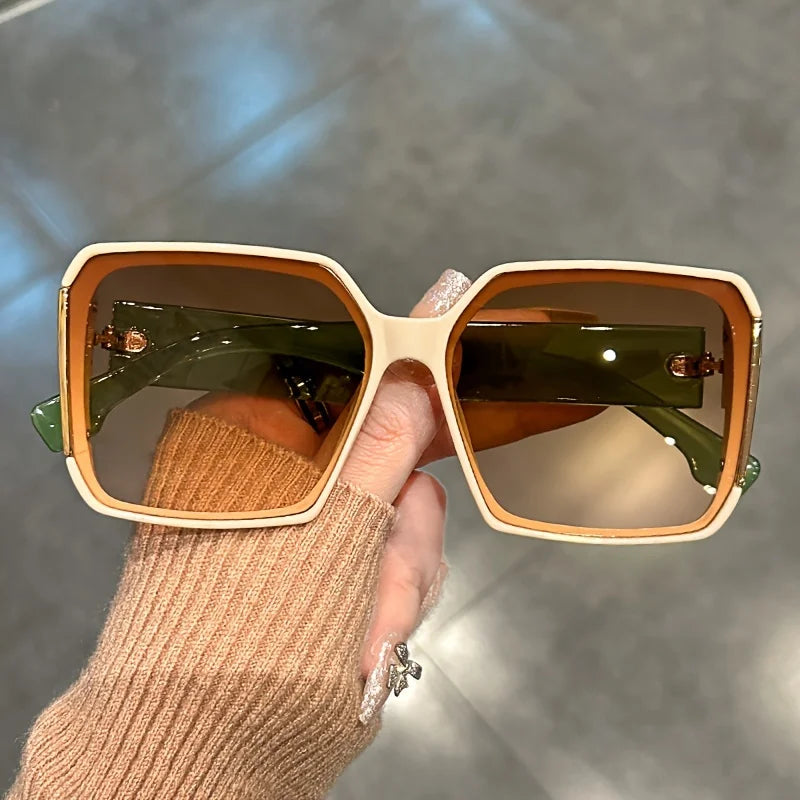 VIGNYBURKE Extra Large Square Fashion Sunglasses For Men And Women