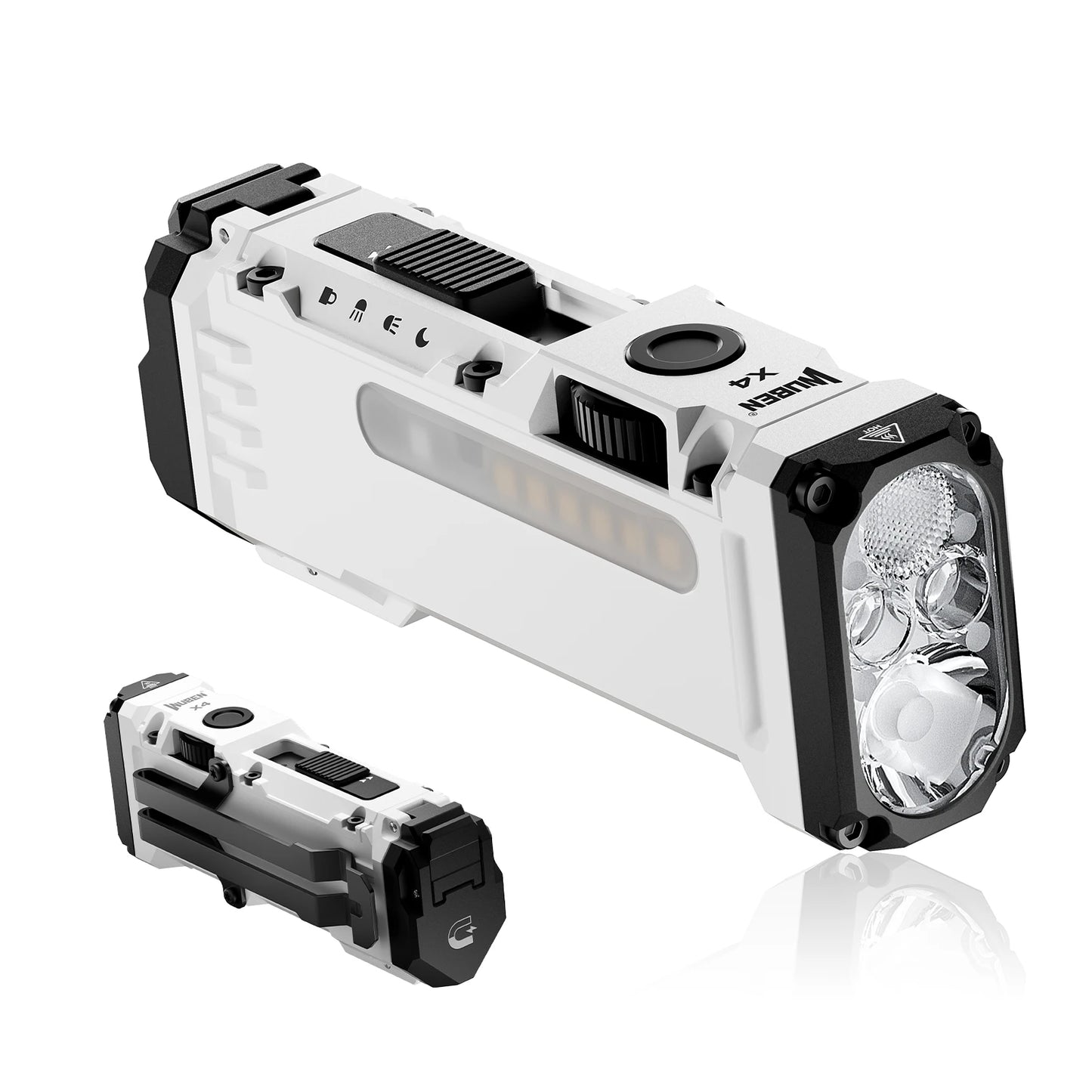 WUBEN X4 EDC Flat Flashlight RGB 1600 Lumen Magnetic Rechargeable