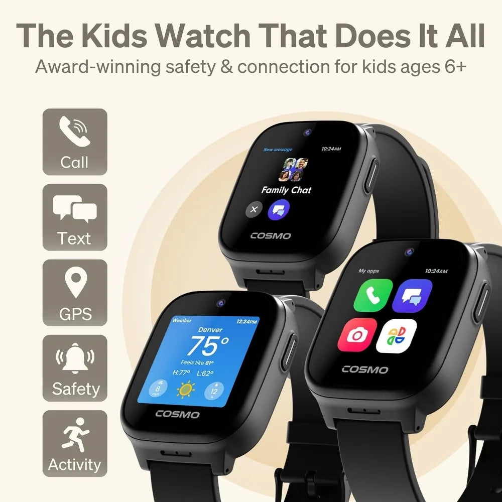 Kids GPS Smartwatch With Parental Controls SOS Alerts