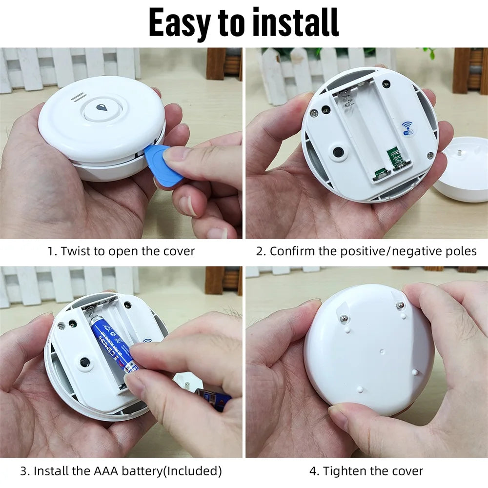 KERUI WiFi Water Leak Detector with App Alerts and Alarm