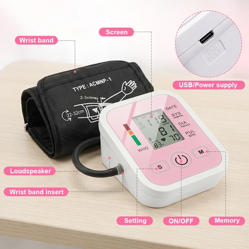 Automatic Digital Blood Pressure Monitor BPM-A7 With Large LCD