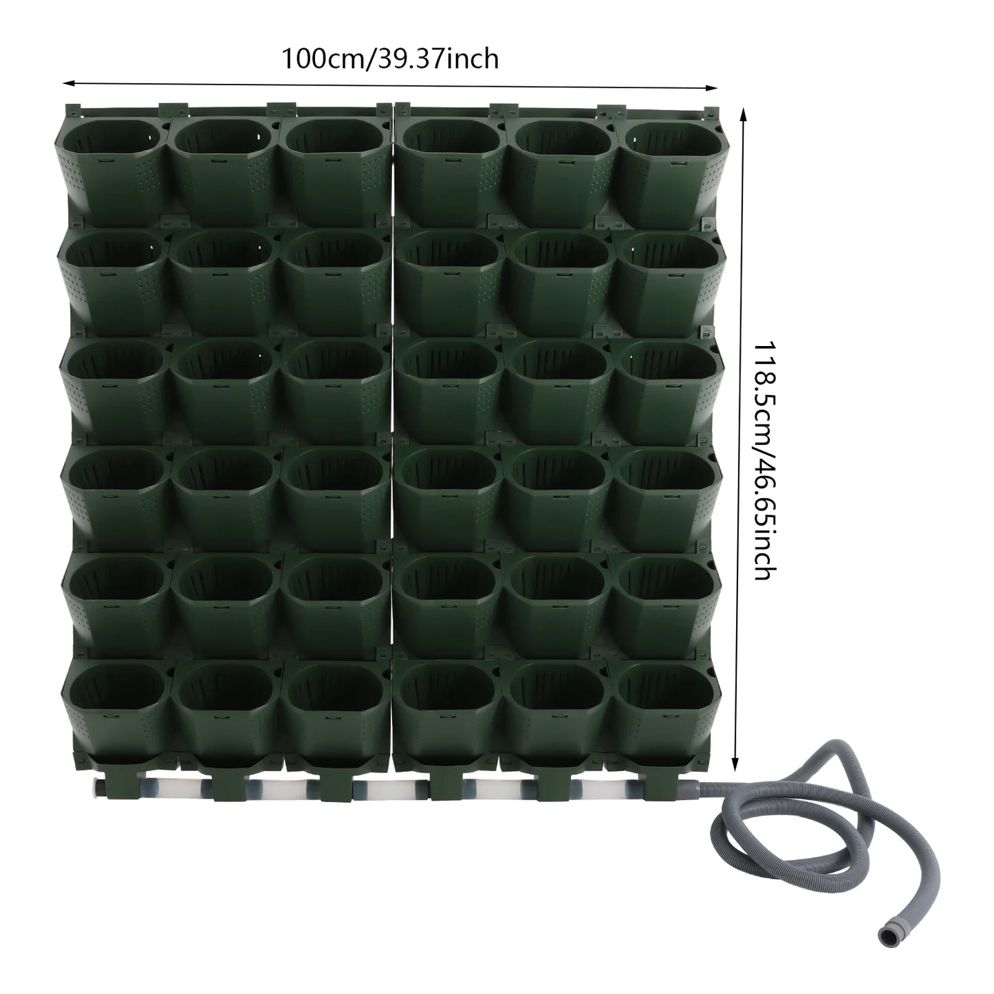 Bymaocar 36 Holes Self Watering Wall Mounted Vertical Planter System