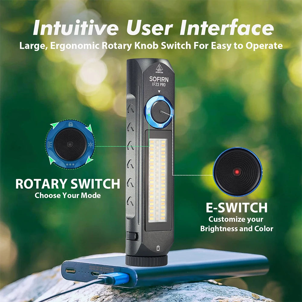 Sofirn IF23 PRO LED Flashlight 5000 Lumen USB C Torch