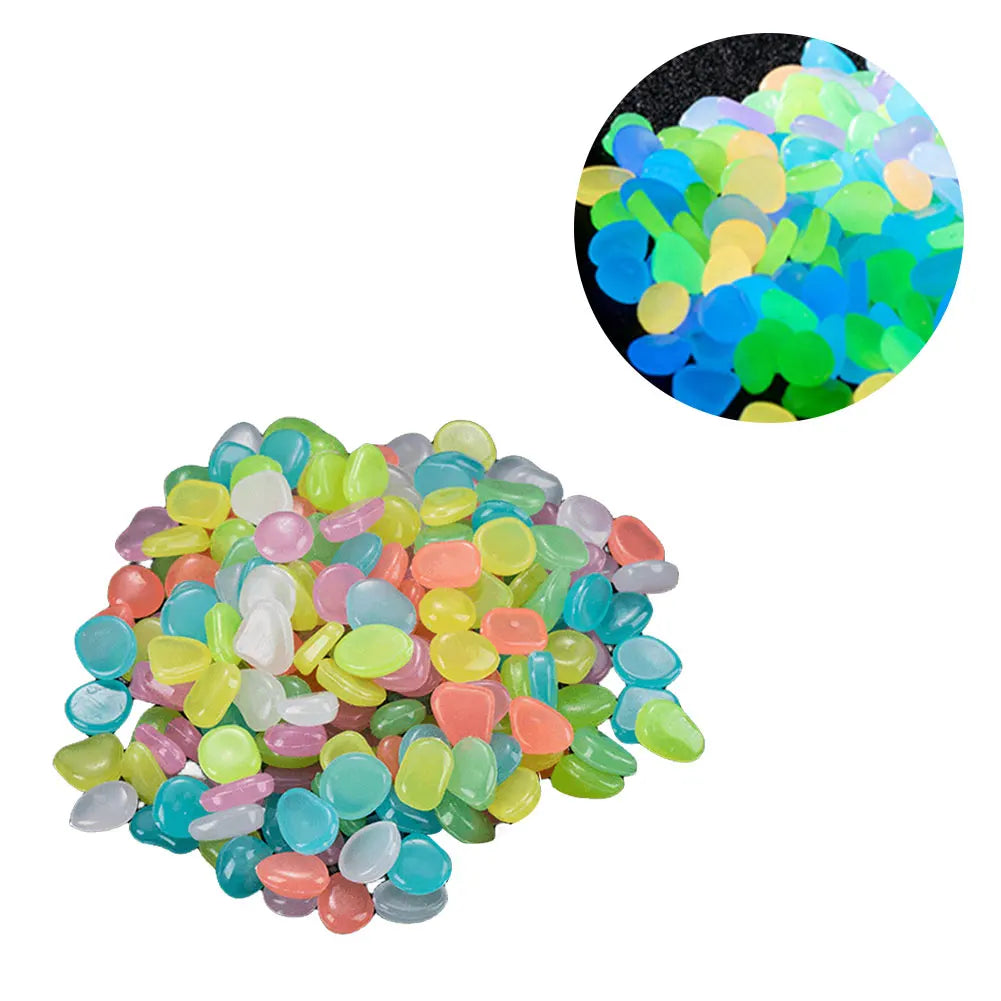 APWIKOGER Glow In The Dark Garden Pebbles For Yard Pathways