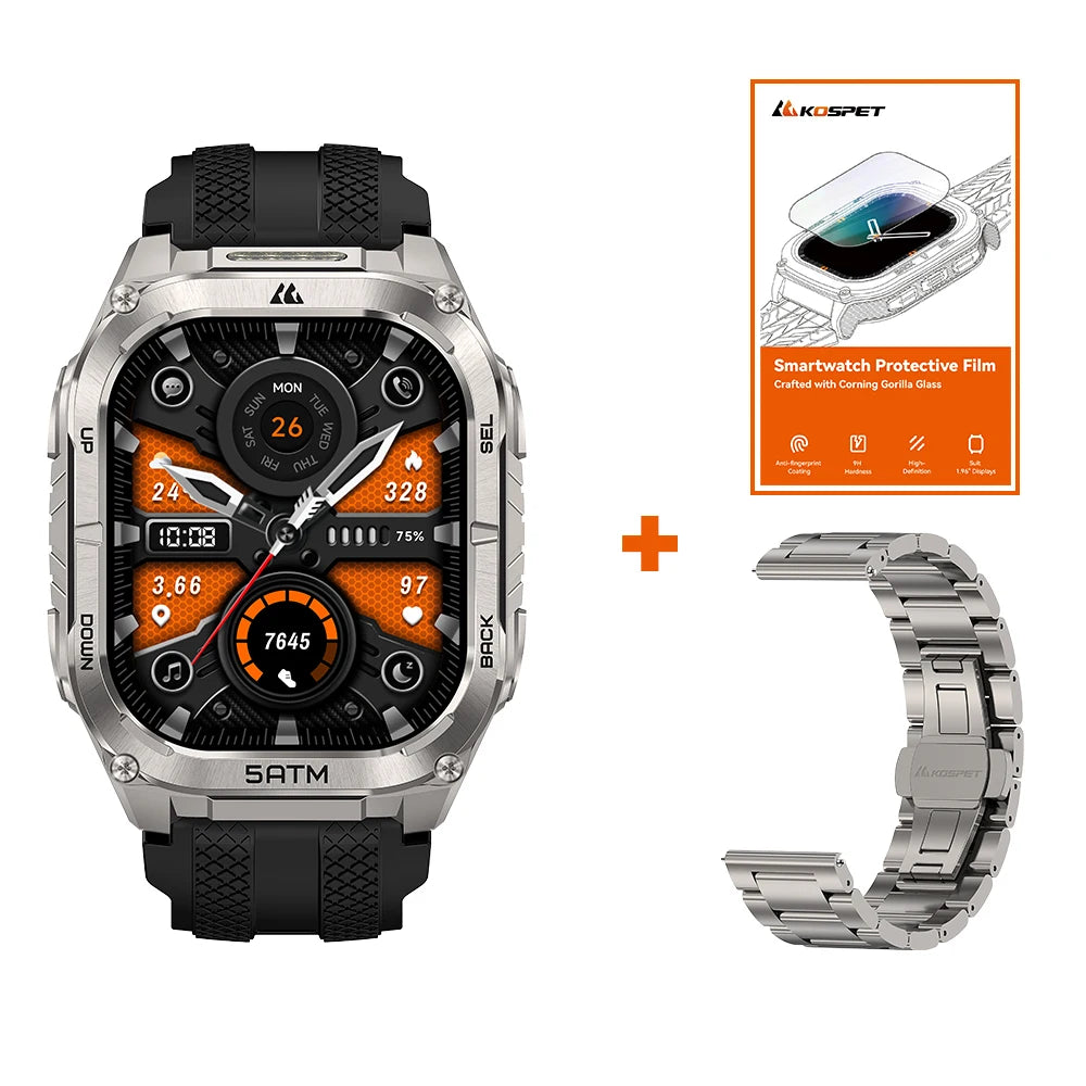 Kospe Tank M4C Advanced GPS Smartwatch For Men Health Tracking