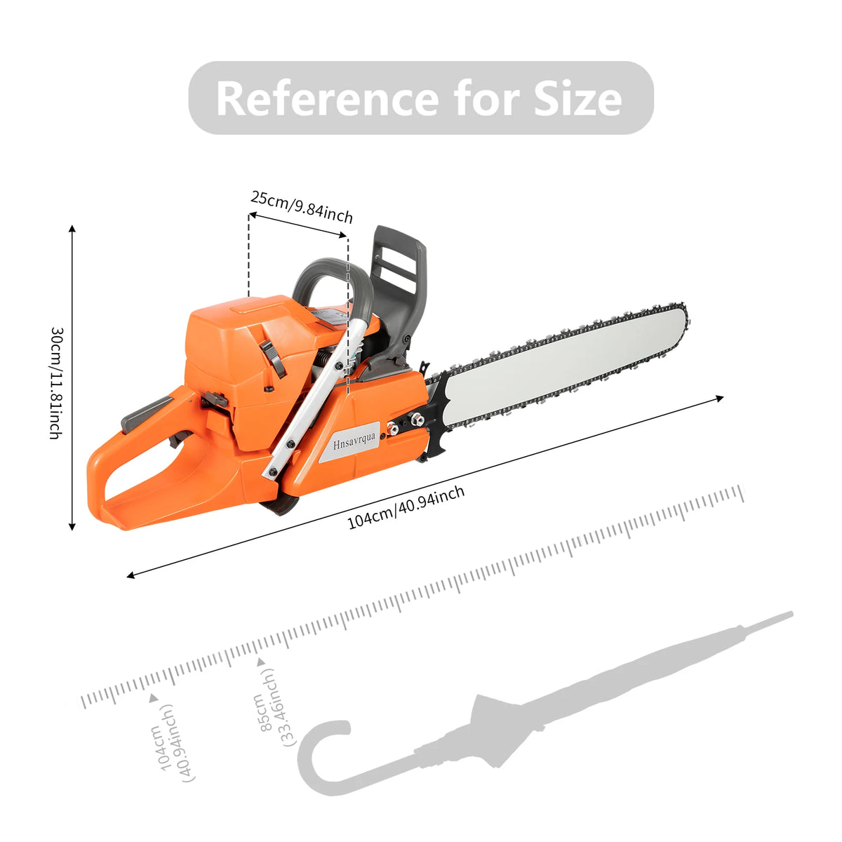 Gas Powered Professional Chainsaw for Logging Wood Cutting and Gardening
