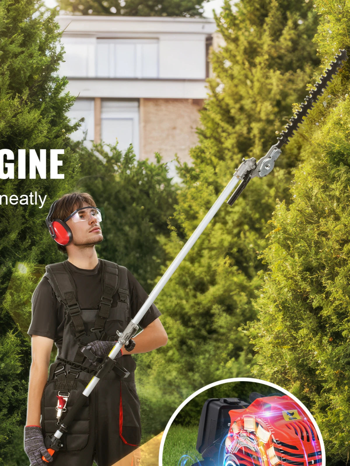 SucceBuy Multi Functional Trimmer For Hedge Weed Brush Tree Care