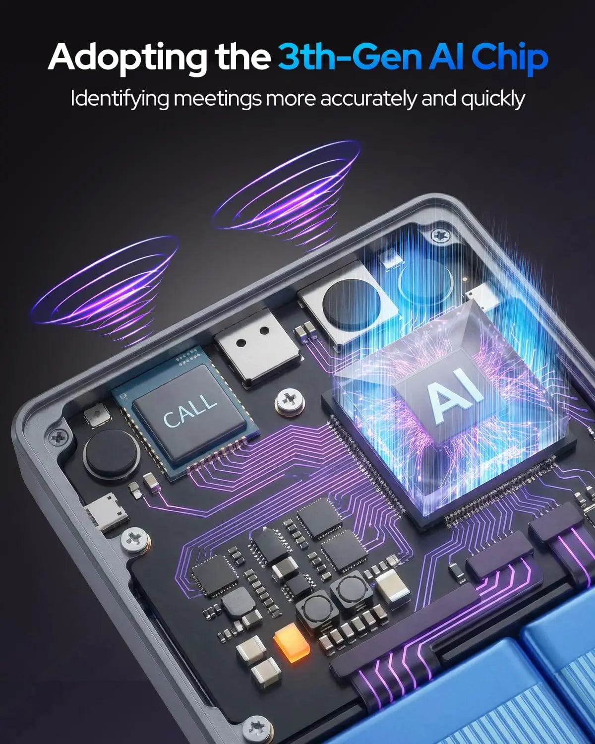 Voice Activated Recorder AI Note Taking Device With 152 Languages 64GB