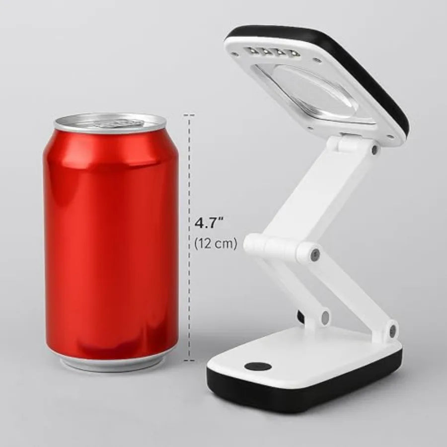 Portable Lighted Magnifying Glass With Stand And LED Desk Lamp