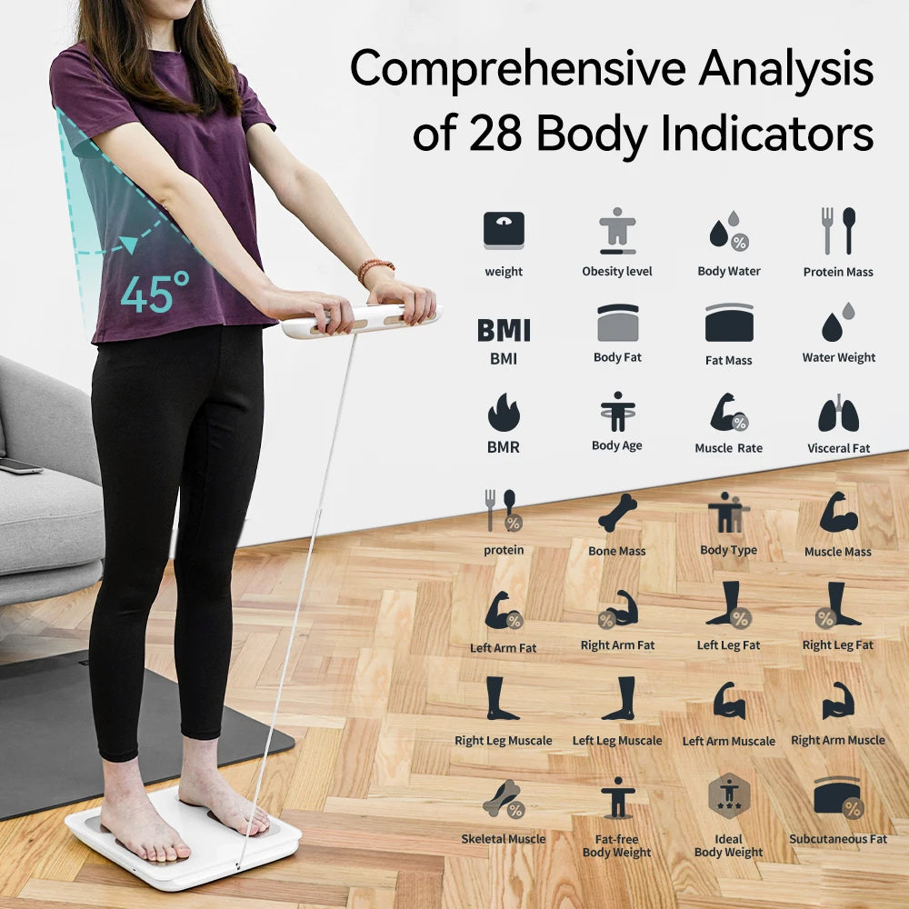 Smart Scale 8 Electrodes Digital Body Monitor TFT Display FSA