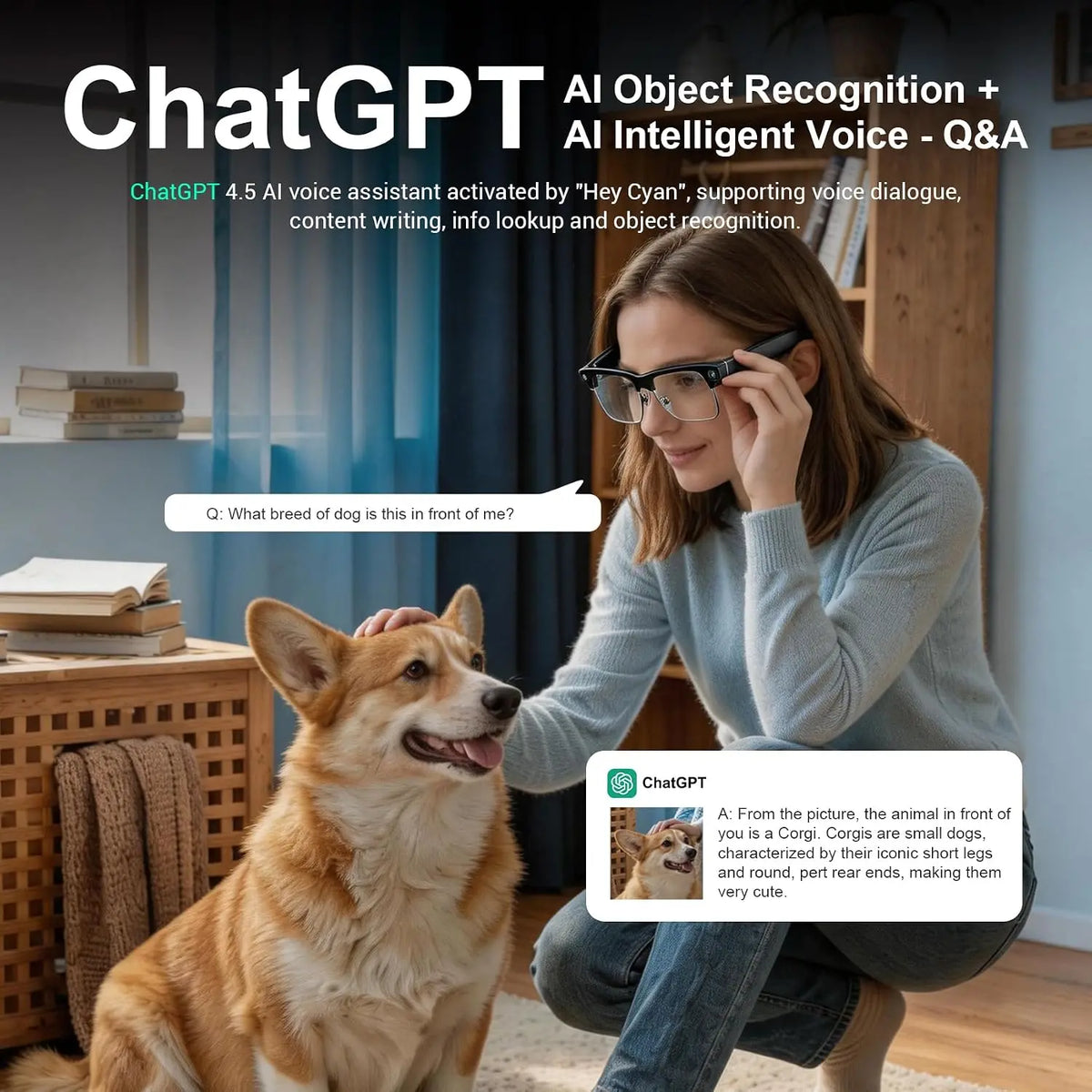 Blackview AI Smart Glasses With Camera And Translation Assistant