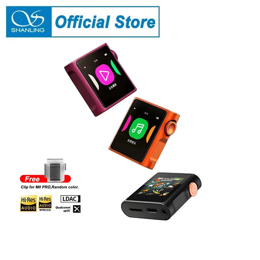 SHANLING M0 Pura / M0 PRO Hi-Res Audio HIFI Bluetooth Portable Music MP3 Player  USB DAC  Dual CS43131 LDAC aptX PCM384 DSD128