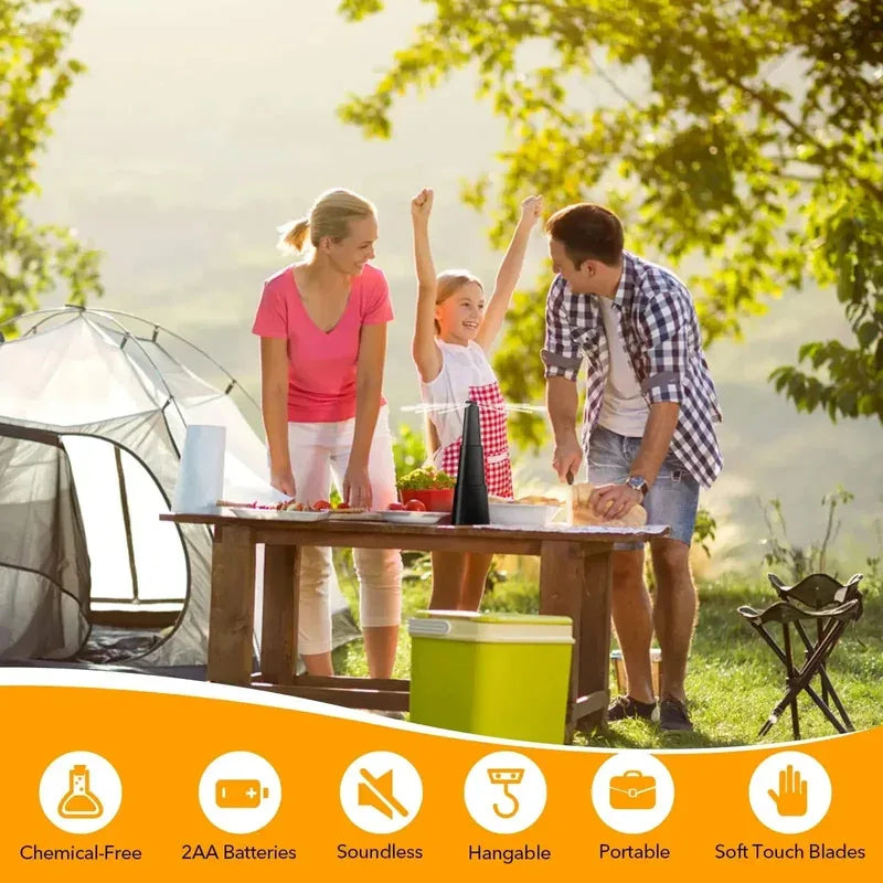 Multi Fly Table Fans With Holographic Blades For Indoor Outdoor