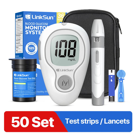 Linksun Blood Glucose Meter G-425-3 With Test Strips Lancet 5S