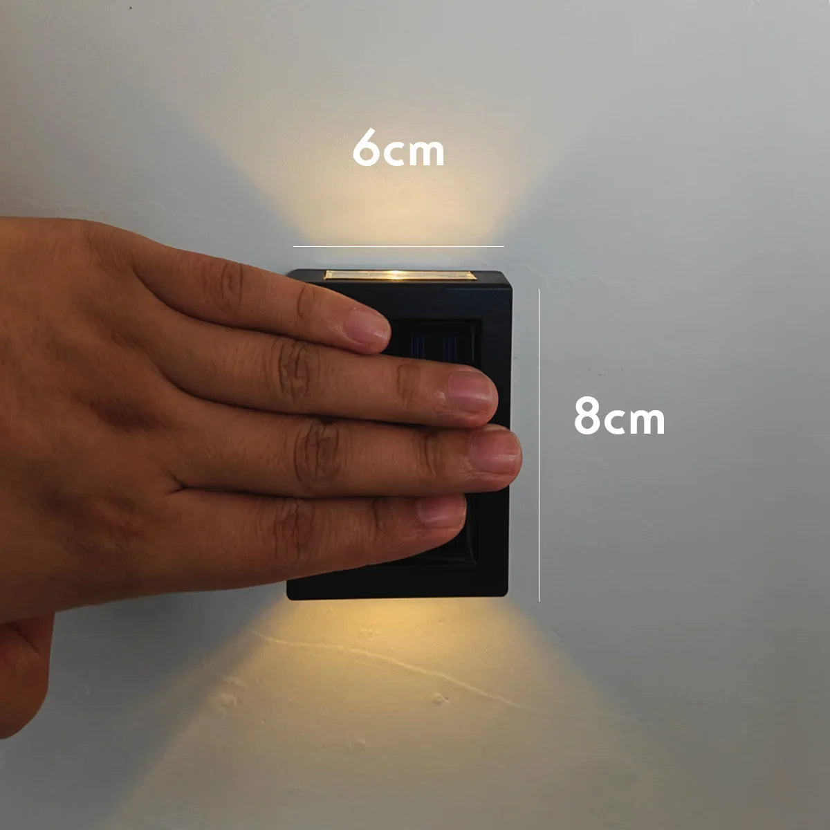 AlliLit Solar LED Wall Lights Outdoor Waterproof Garden Lamps