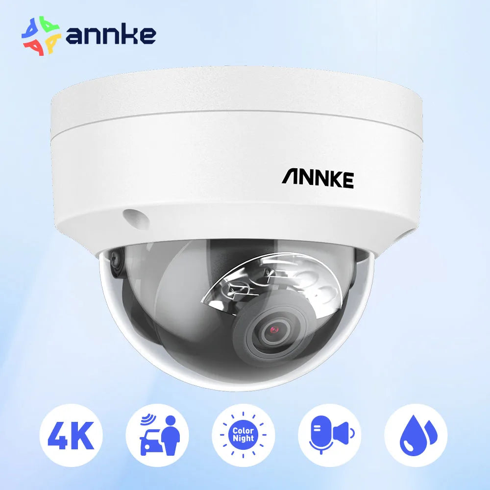 ANNKE 8MP Dual Light PoE Security Camera With Motion Detection