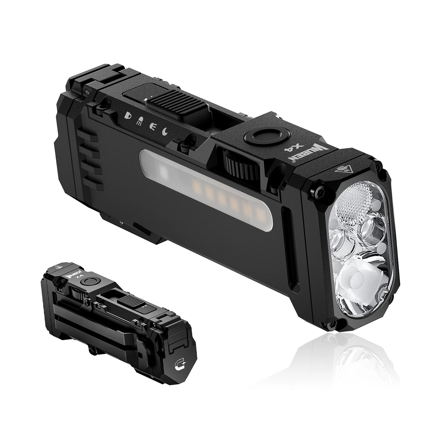 WUBEN X4 EDC Flat Flashlight RGB 1600 Lumen Magnetic Rechargeable