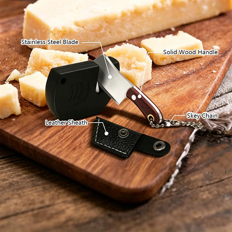 EDC Mini Keychain Knife Stainless Steel Pocket Tool Wine Opener