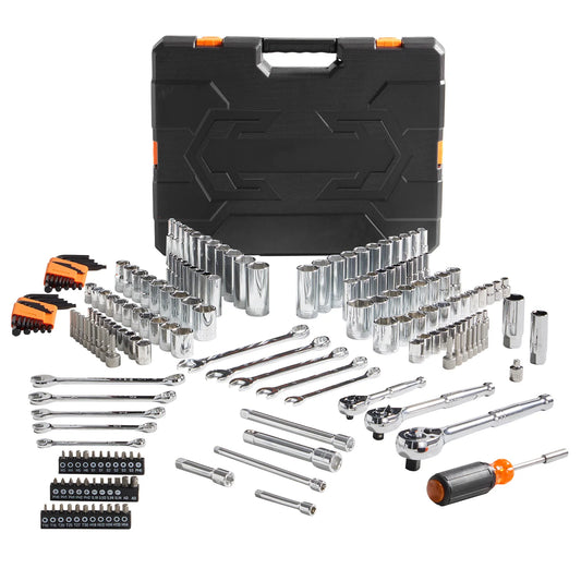 SucceBuy Mechanics Tool Set With Deep And Standard Sockets 205Pcs