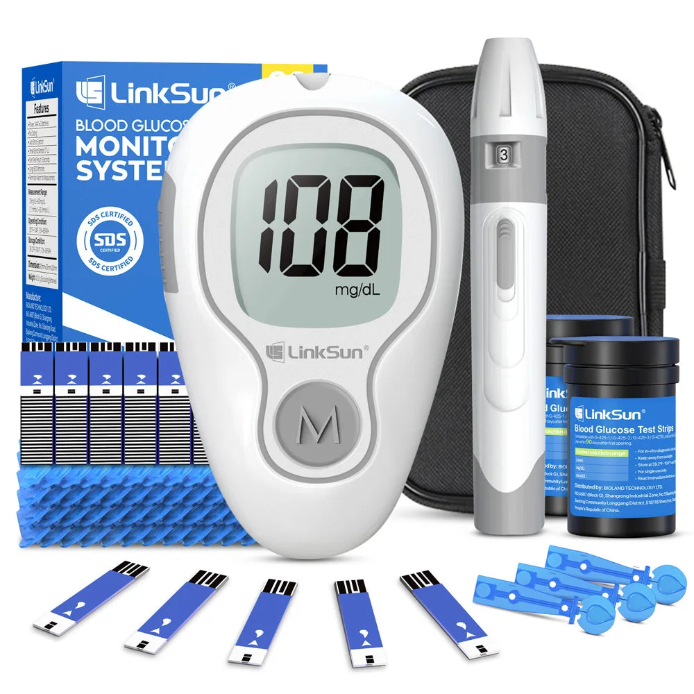 Linksun Blood Glucose Monitor G-425-1 Lancing Device Diabetes Kit