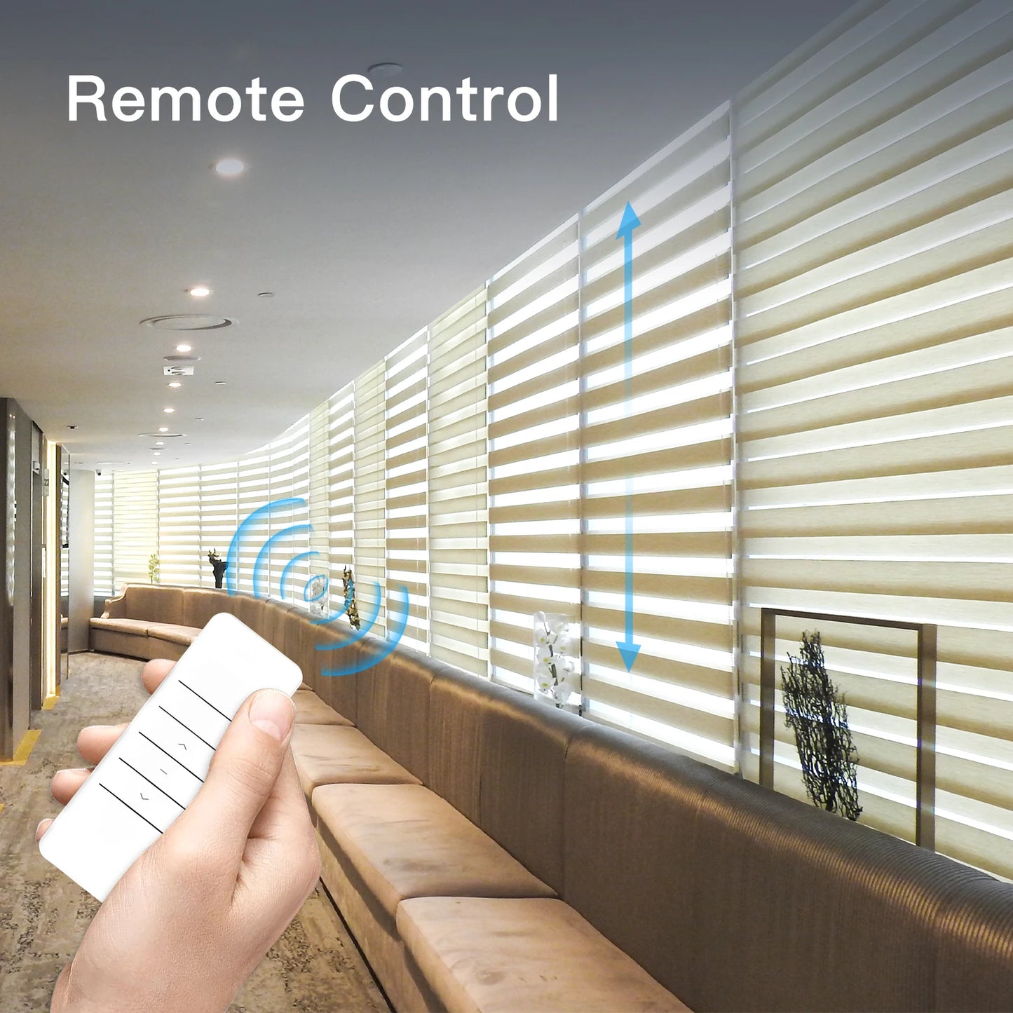 MOES Tuya WiFi Smart Motorized Roller Blinds Kit RF Remote