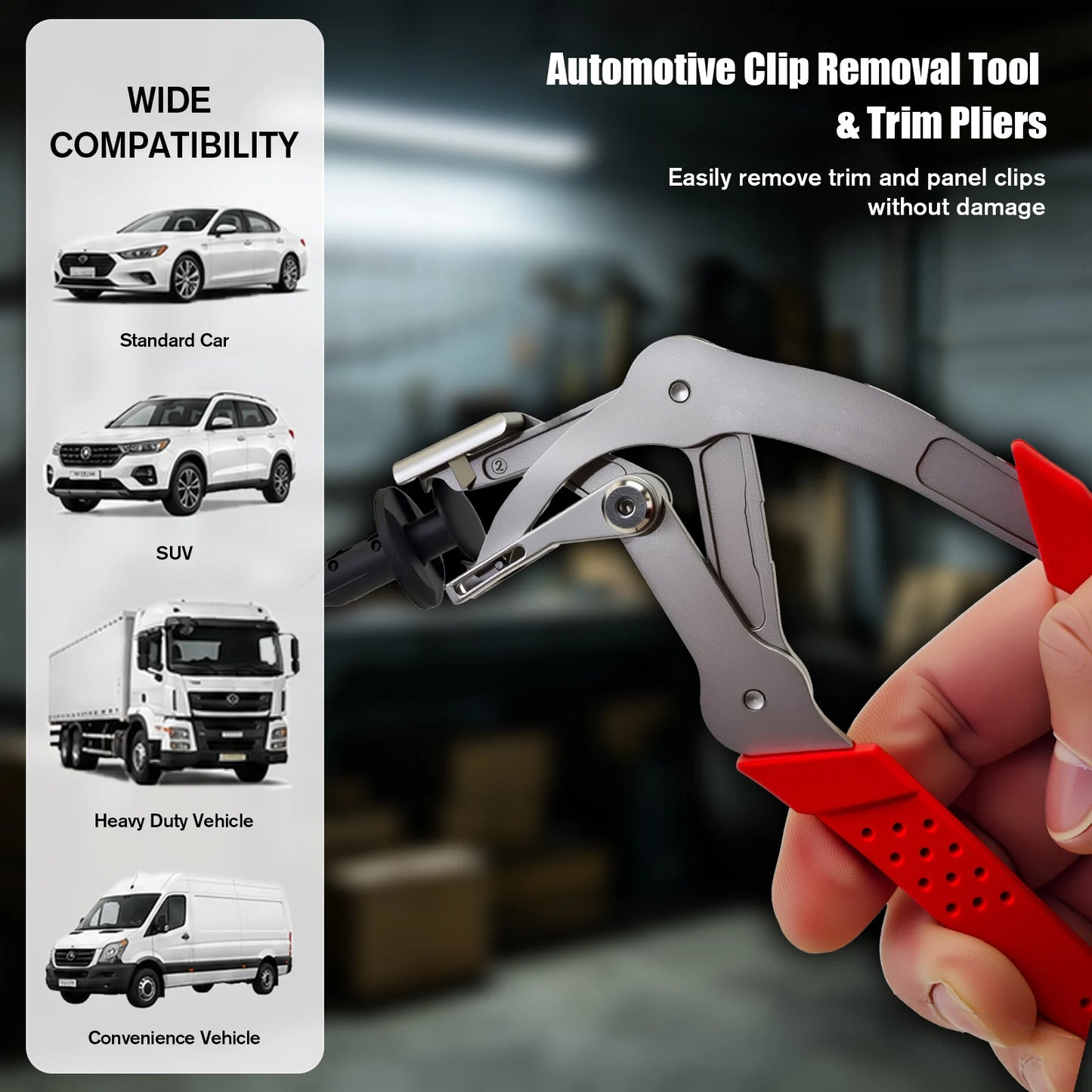 Car Clip Pliers With 40 Fasteners Kit For Automotive Repair