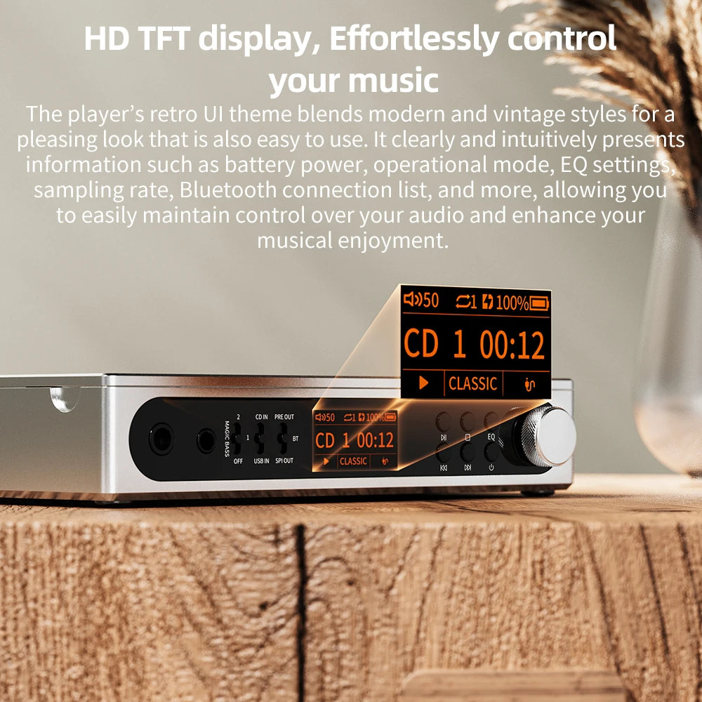 FiiO DM15 Portable Stereo CD Player with True 24Bit DAC