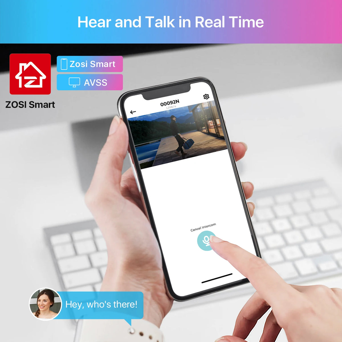 ZOSI 4K PoE CCTV Security Camera With Two Way Audio