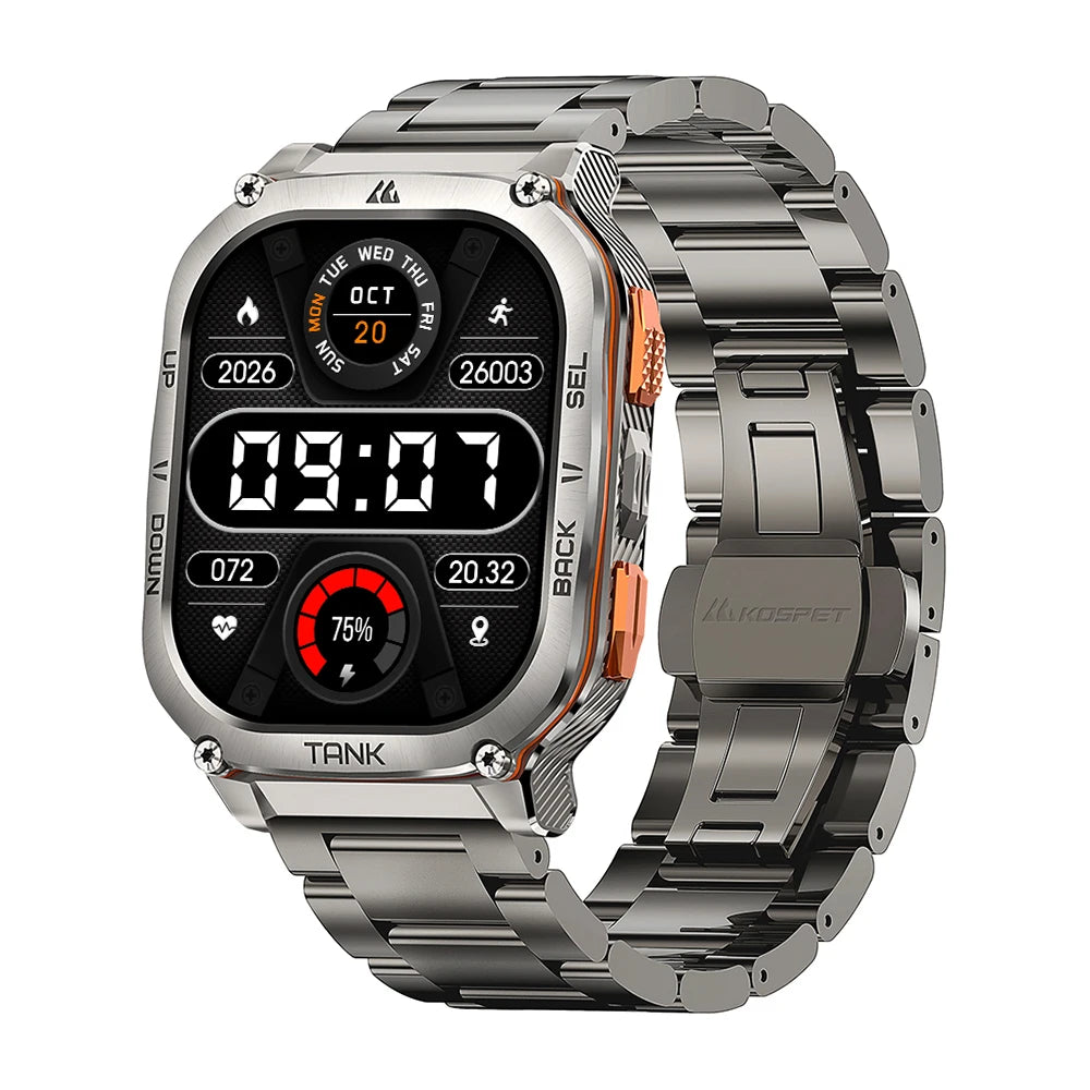KOSPET Tank M3 Ultra GPS Smartwatch 5ATM Waterproof AMOLED AOD