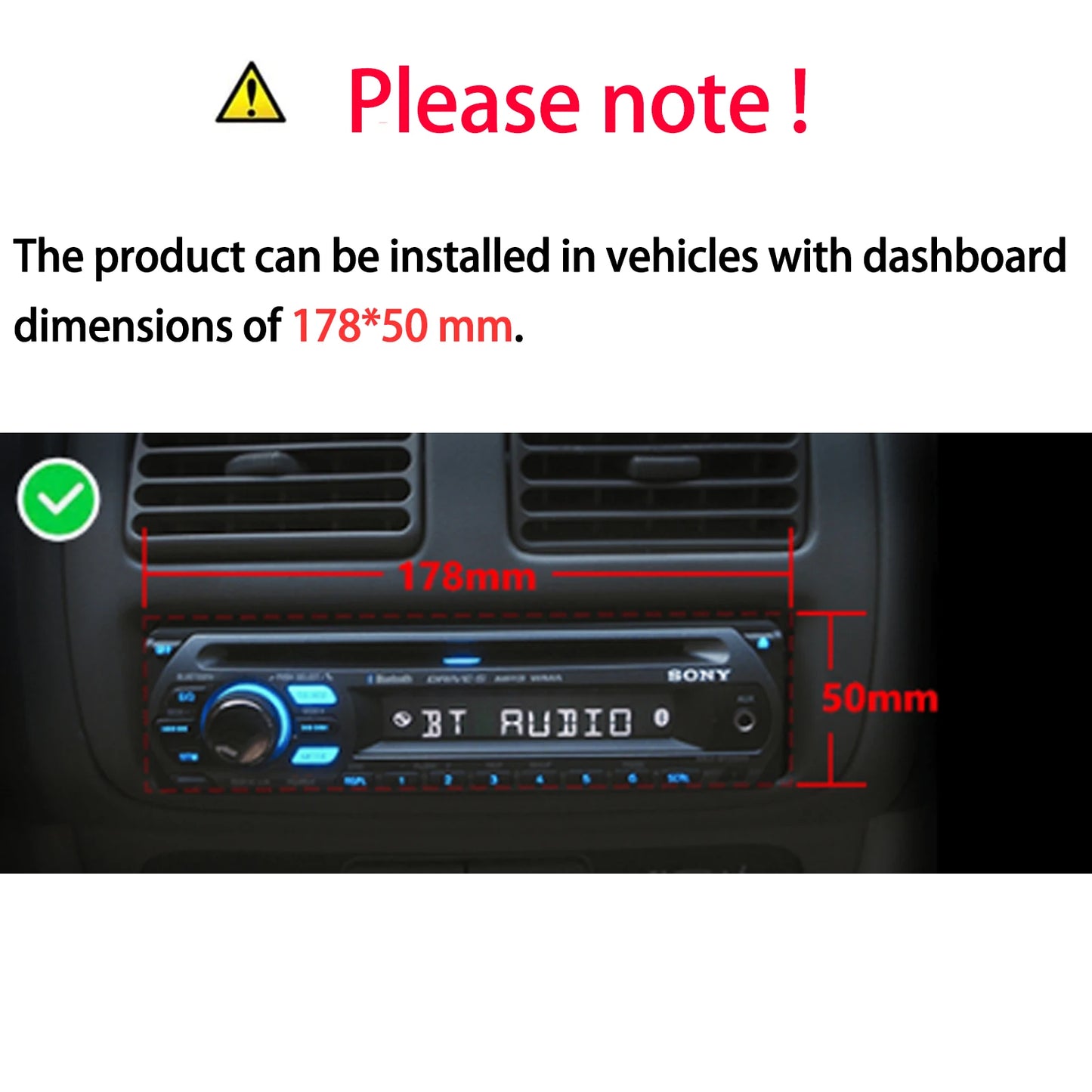 ESSGOO Bluetooth 6.0 Car Radio MP3 Player With USB/SD AUX