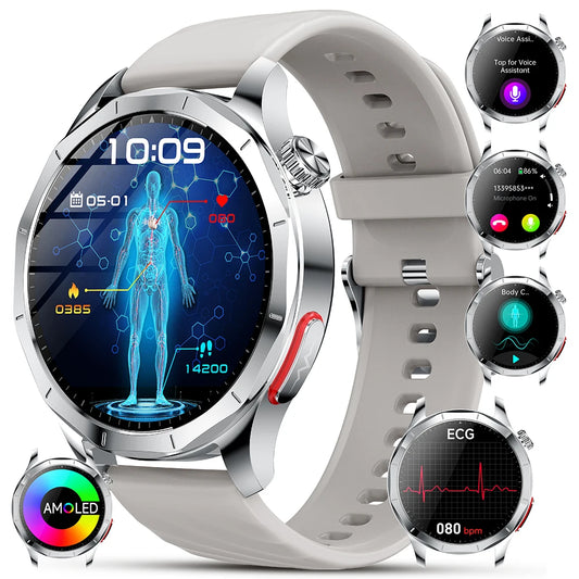 Marsyu Smart Watch ECG PPG Blood Pressure Heart Rate Tracker