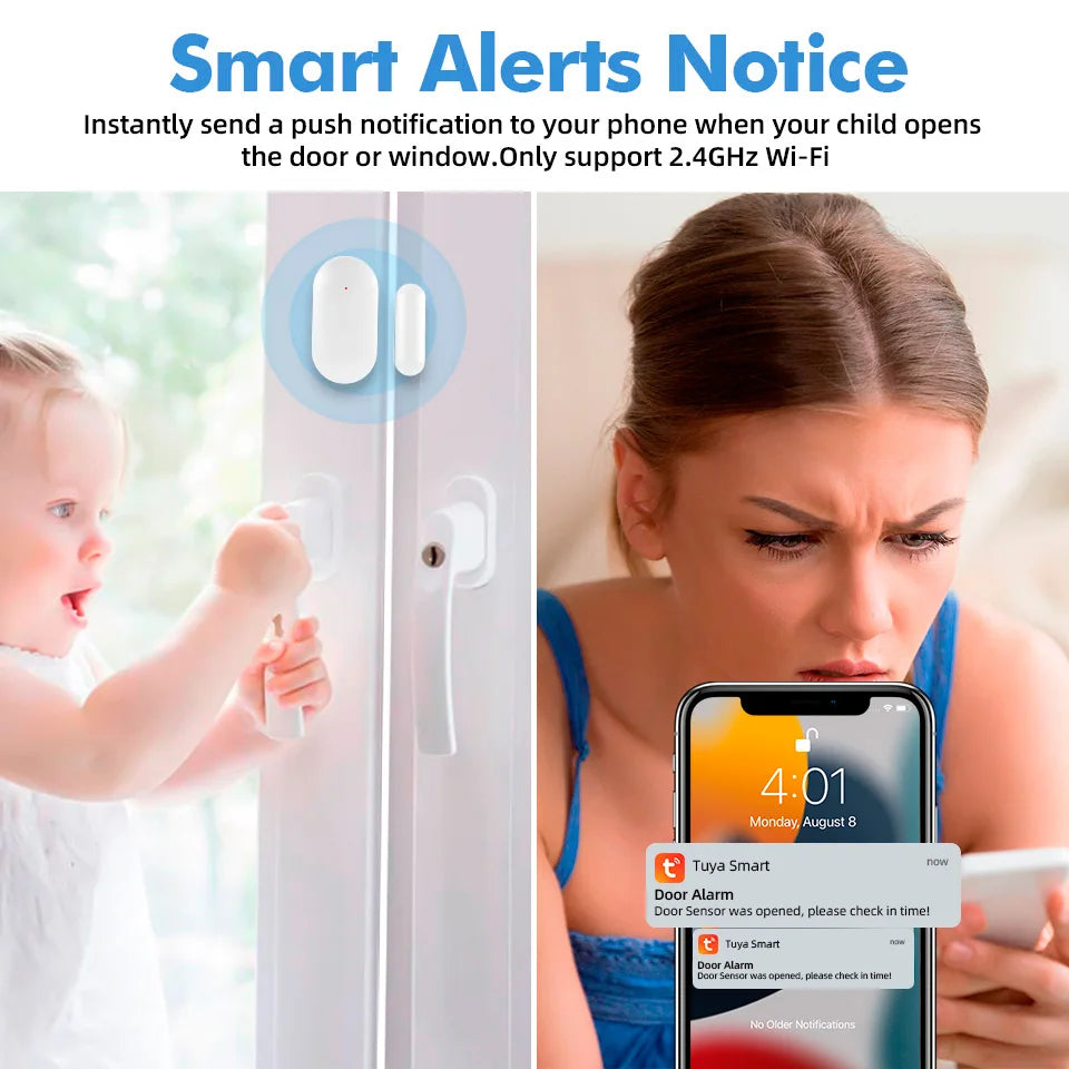 KERUI Tuya Smart WiFi Home Security Alarm Kit With Sensors