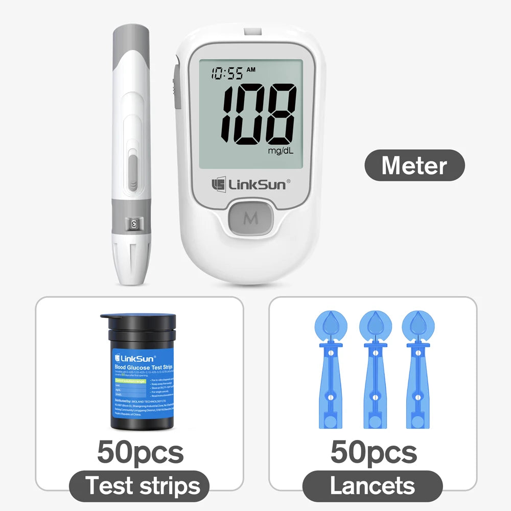Linksun Blood Glucose Monitor G-425-1 Lancing Device Diabetes Kit