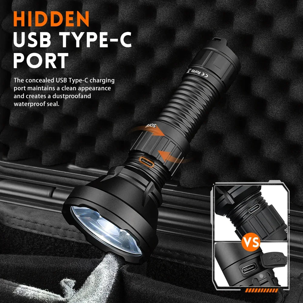 Sofirn SF26 Rechargeable Tactical Flashlight With SFT40 LED