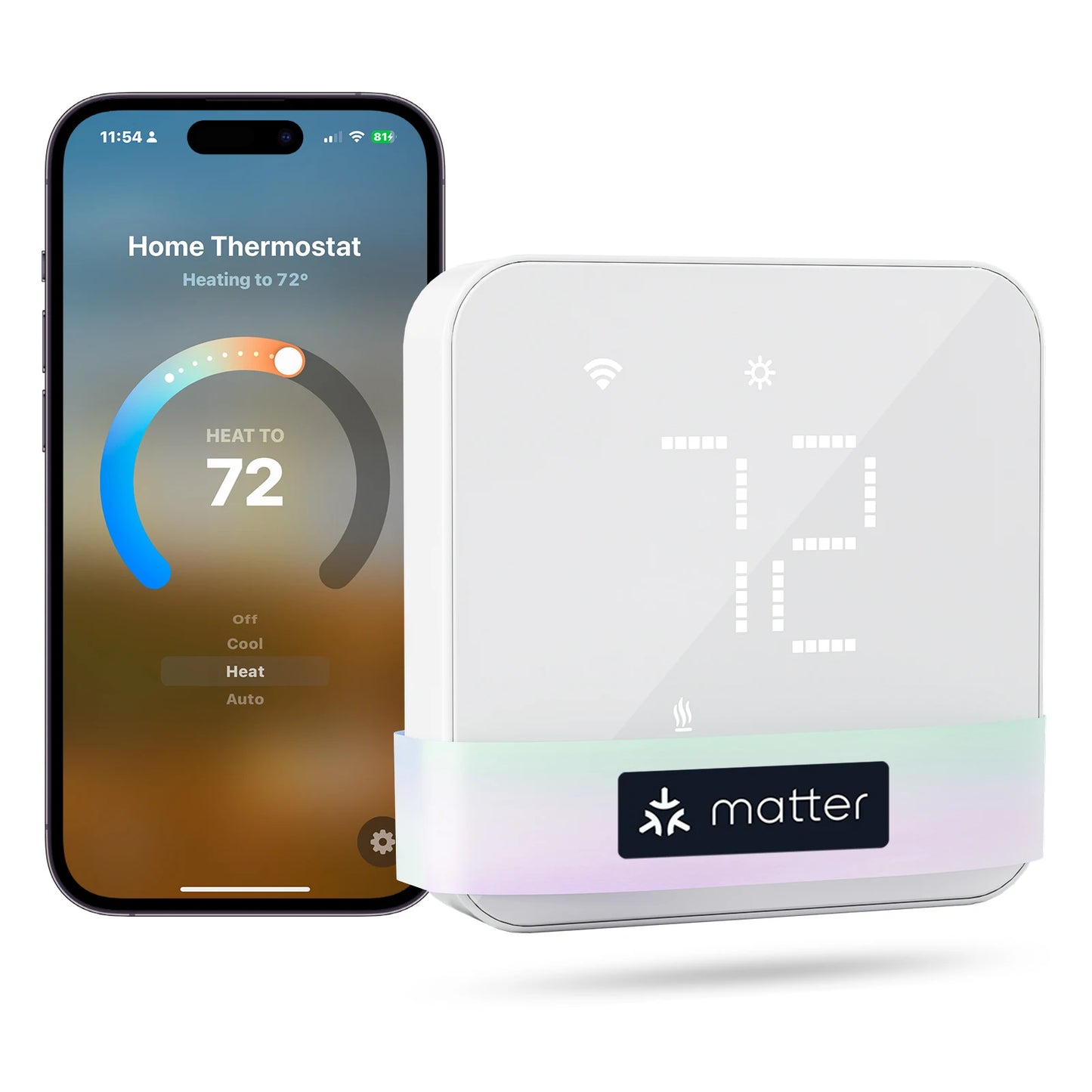 Meross Matter Smart Thermostat US WiFi Compatible With Alexa