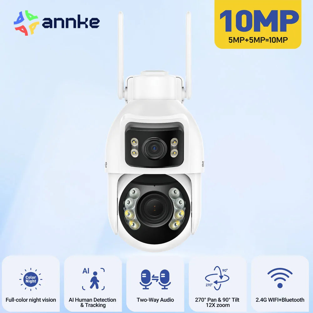 ANNKE Dual Lens PTZ Security Camera With WiFi Optical Zoom