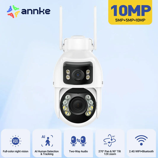 ANNKE Dual Lens PTZ Security Camera With WiFi Optical Zoom
