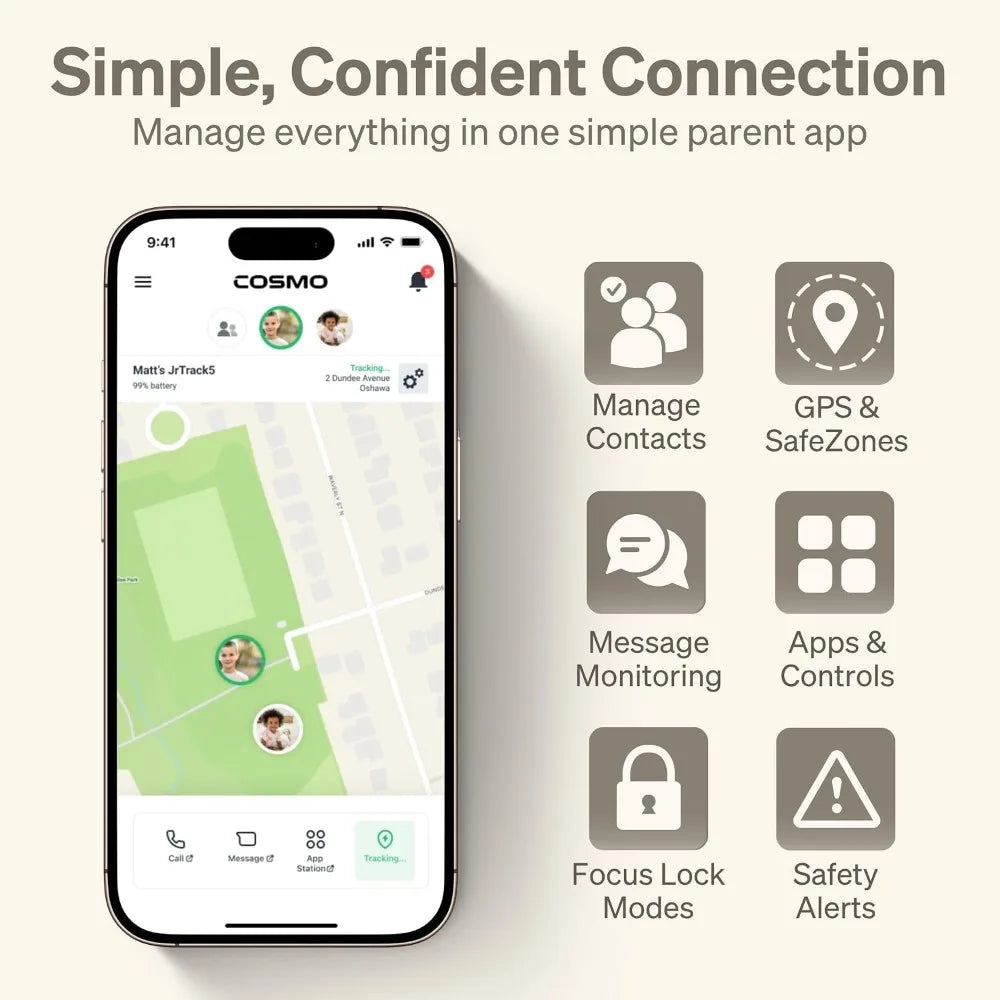 Kids GPS Smartwatch With Parental Controls SOS Alerts