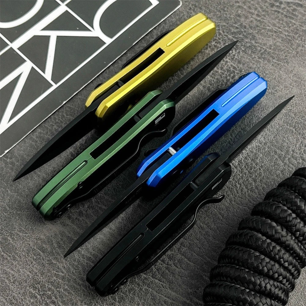 Mini 7500 Folding Knife 8Cr13MoV Blade Aluminum Handle EDC Outdoor