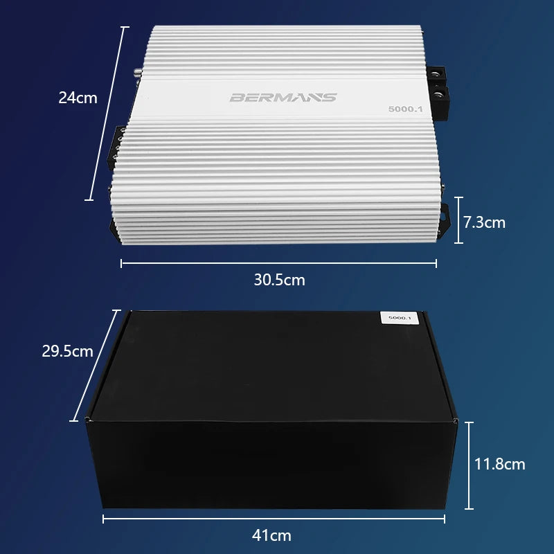 Bermans 5000W Mono Class D Car Amplifier With Low Distortion