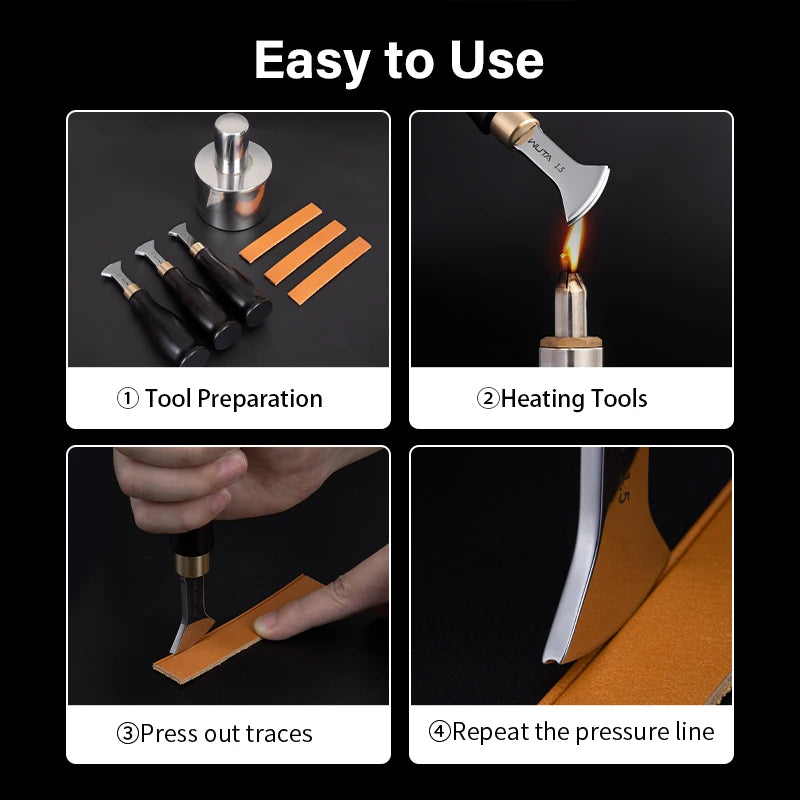 Professional WUTA Leather Edge Creaser And Beveling Tool