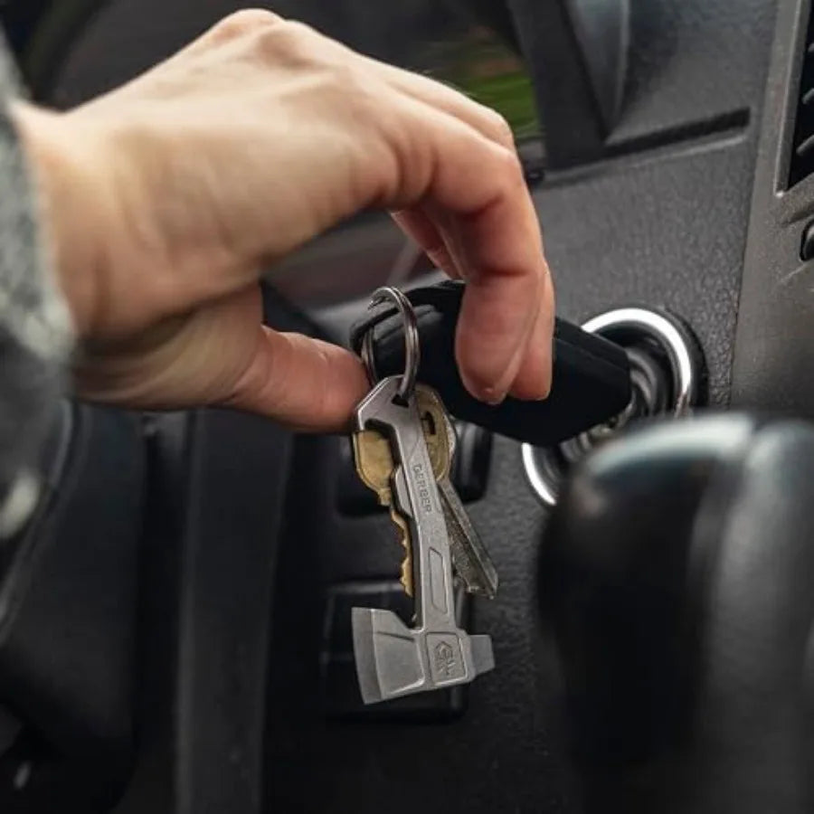 Gear Hatchet Keychain 3-In-1 Multitool Bottle Opener