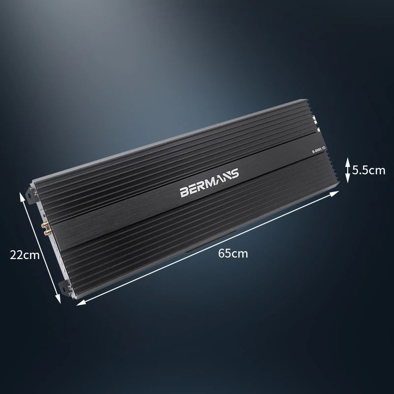 Bermans B-5000.1D 5000W Mono Class D Car Amplifier CE RoHS