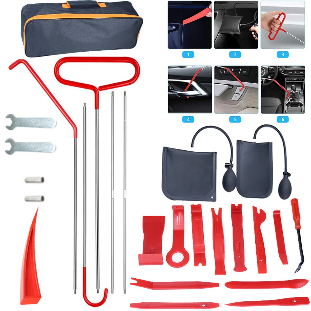 Car Window Lockout Kit With Air Wedge Pump