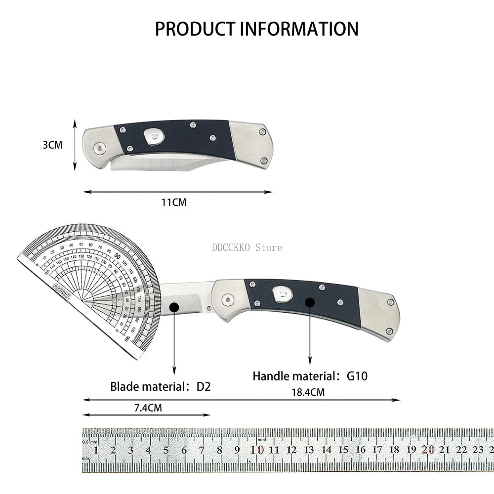 DIY Supplies Multifunctional Pocket Knife With D2 Steel Blade