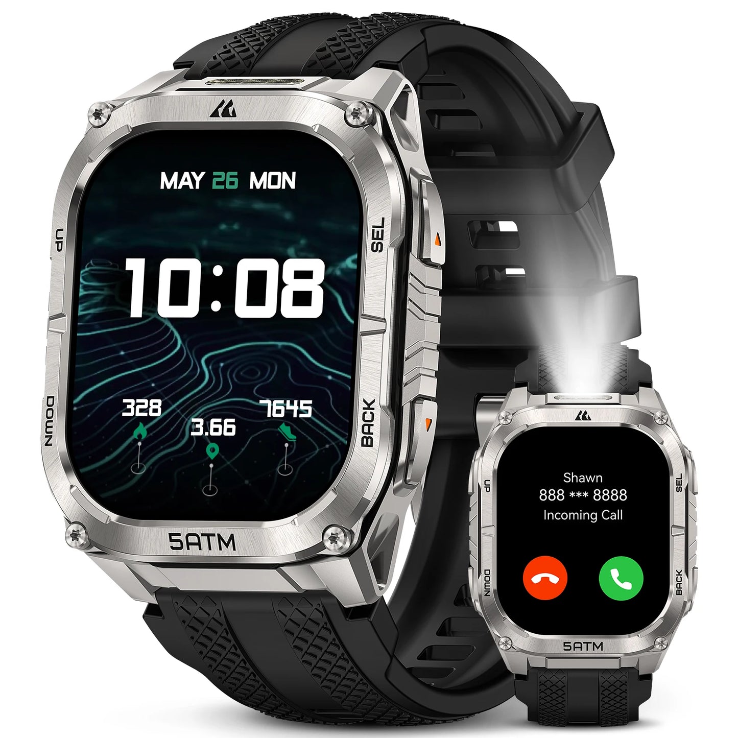 Kospe Tank M4C Advanced GPS Smartwatch For Men Health Tracking