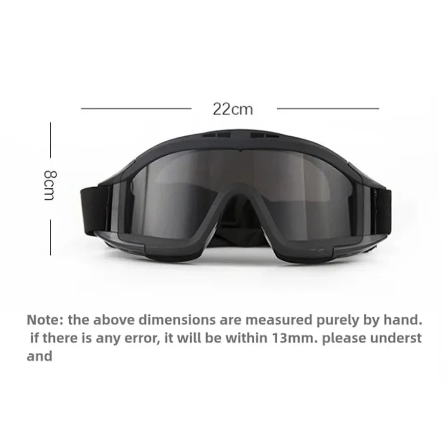 Explosion Proof Tactical Goggles for Airsoft and Paintball