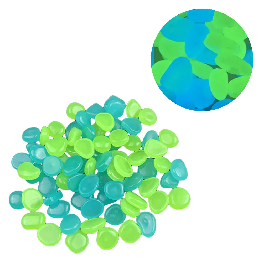 APWIKOGER Glow In The Dark Garden Pebbles For Yard Pathways